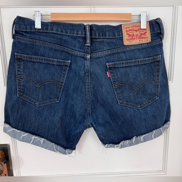 LEVI’S 511 Jean short cut offs Sz 34 - great condition. - Picture 9 of 10